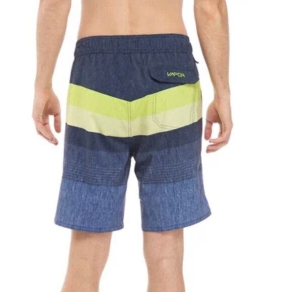 Body Glove Board Shorts size L (Waist 34) Deep Sea Stripes Y2K Surf Vacation - Picture 4 of 9